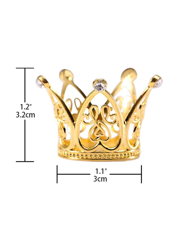 Crown Cake Topper- Gold