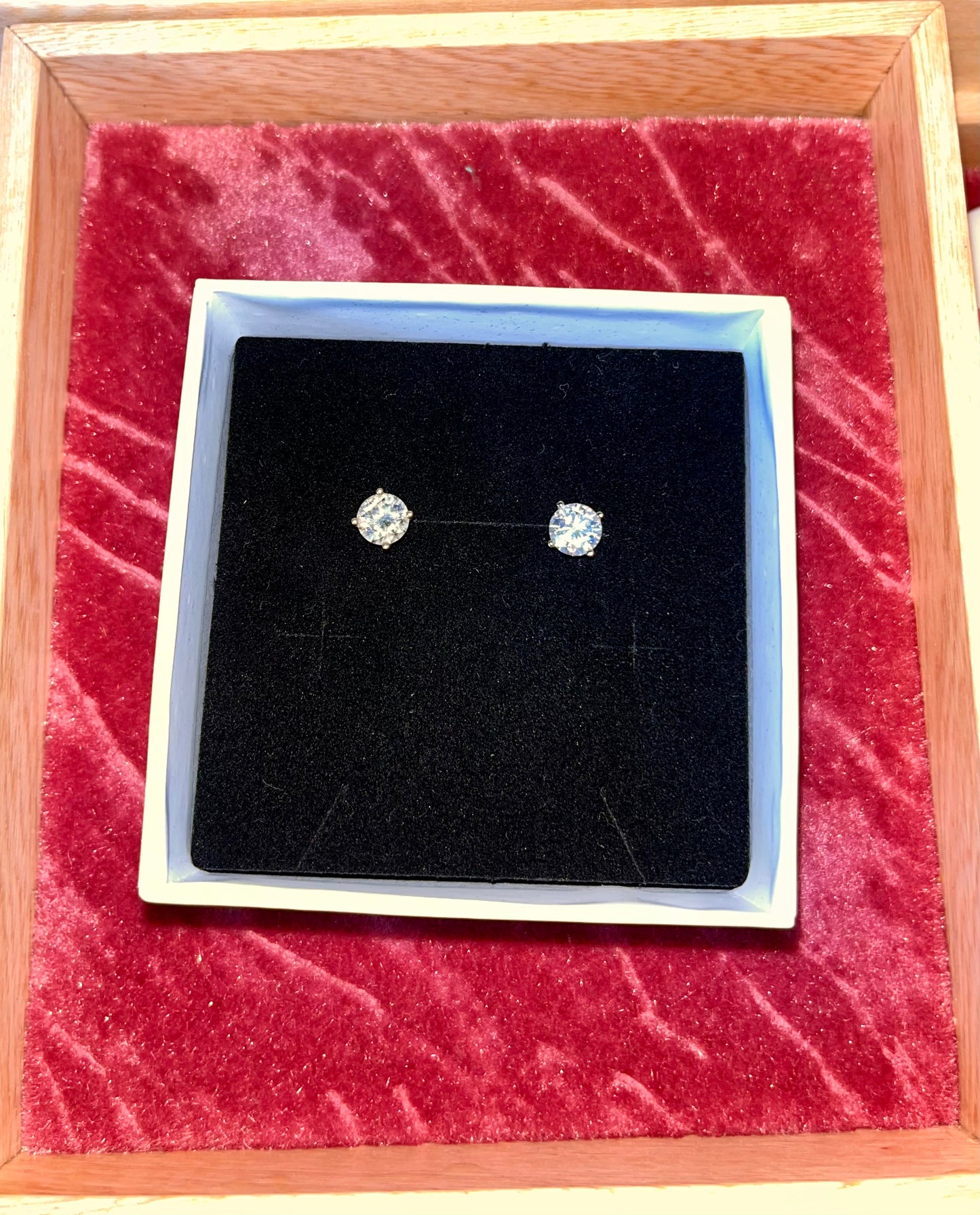1 Carat Moissanite Sterling Silver Earrings