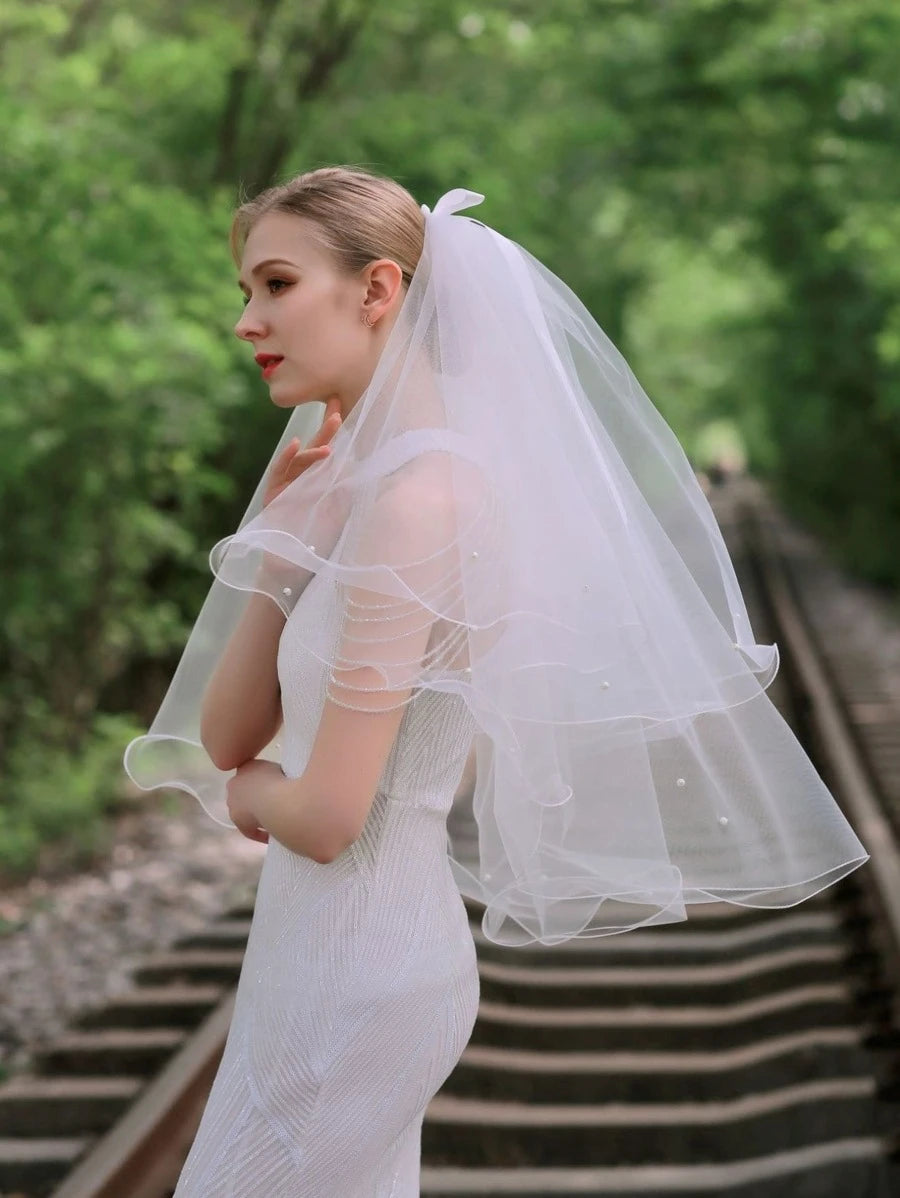 Pearl Decor Bridal Veil