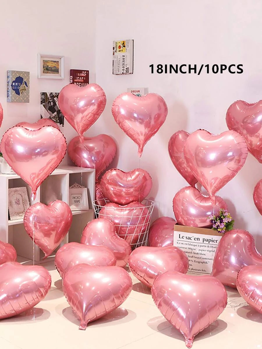 10pcs Heart Balloons