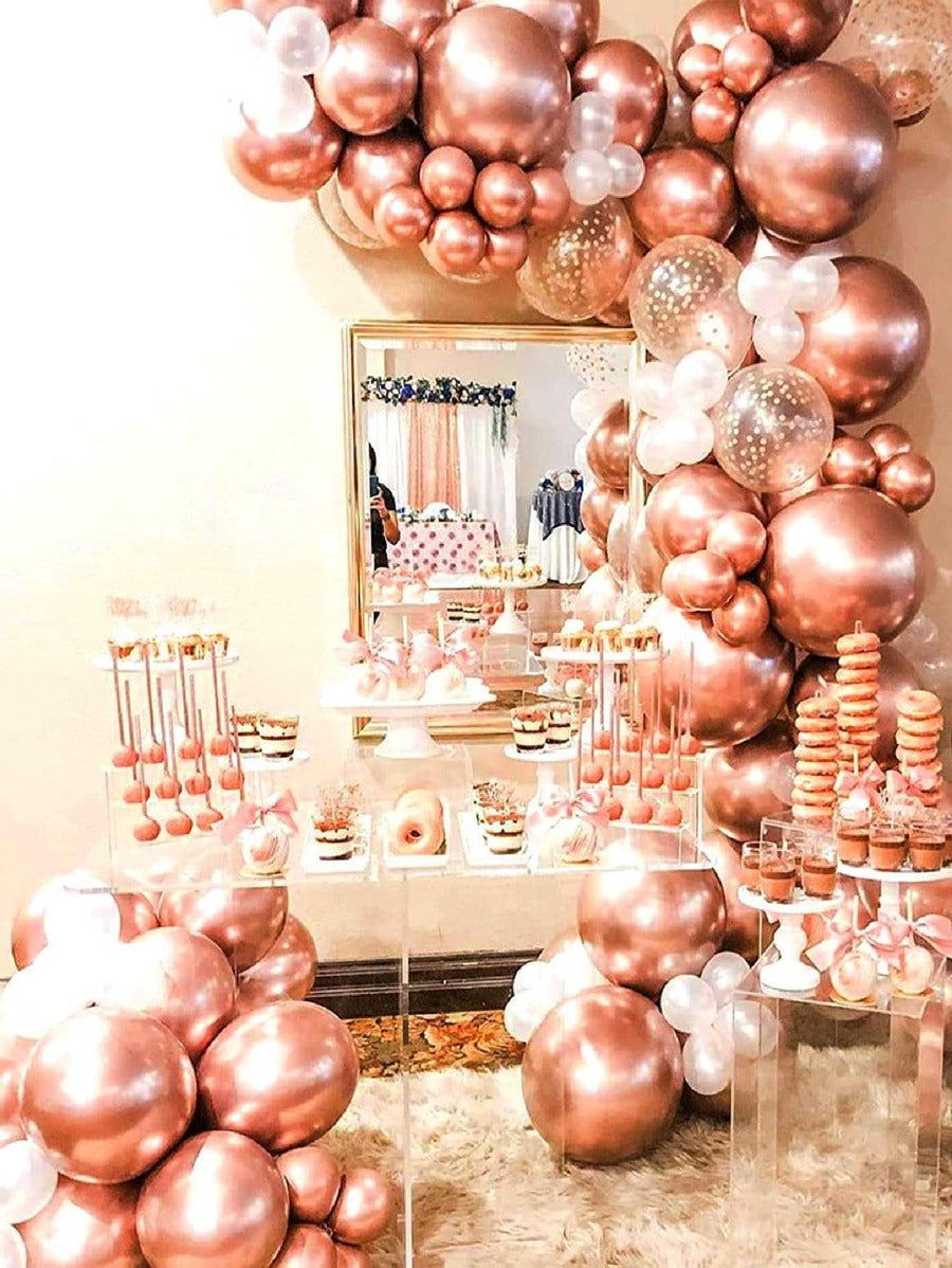 68pcs Decorative Balloon Garland- Rose Gold
