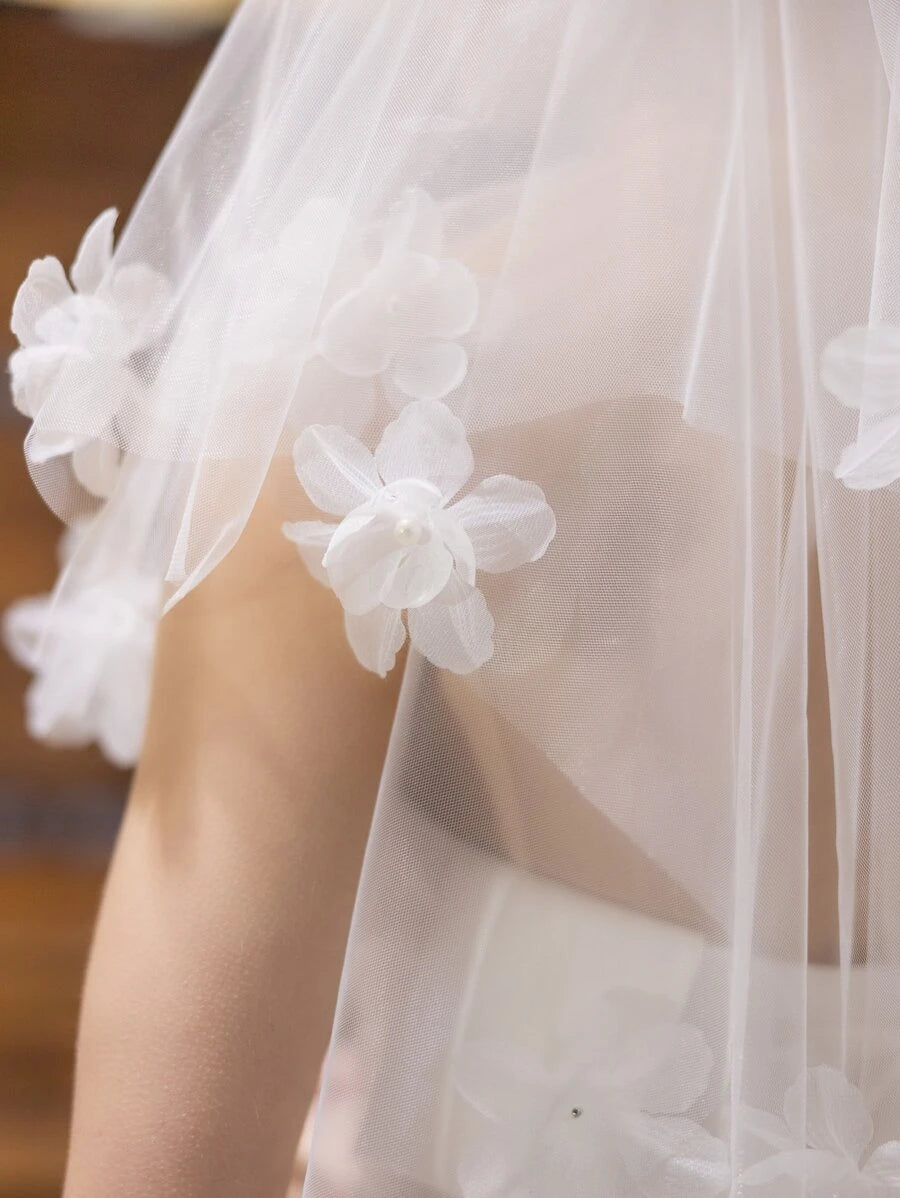 Flower Decor Bridal Veil