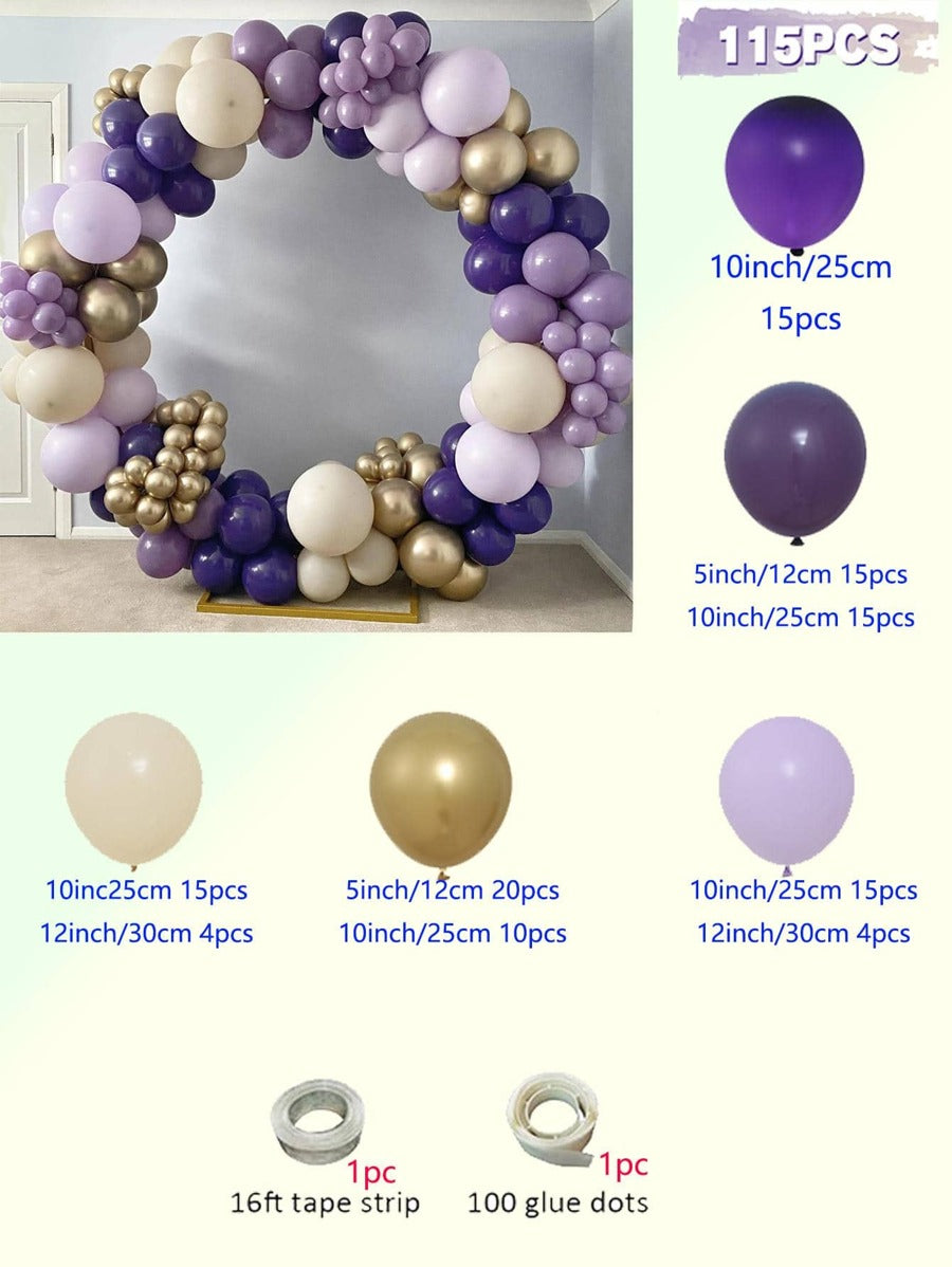 115 pc set Mixed Color Balloon Garland