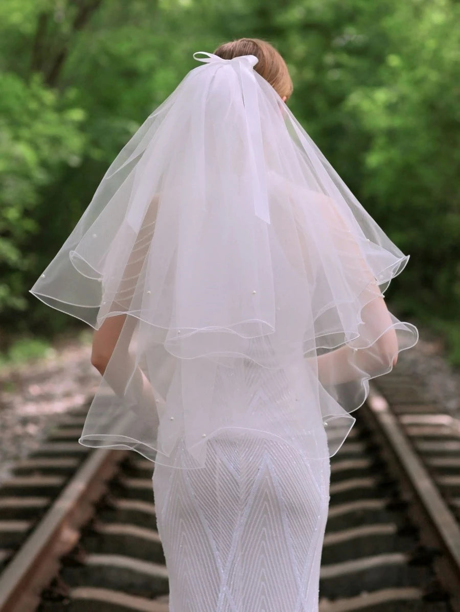 Pearl Decor Bridal Veil