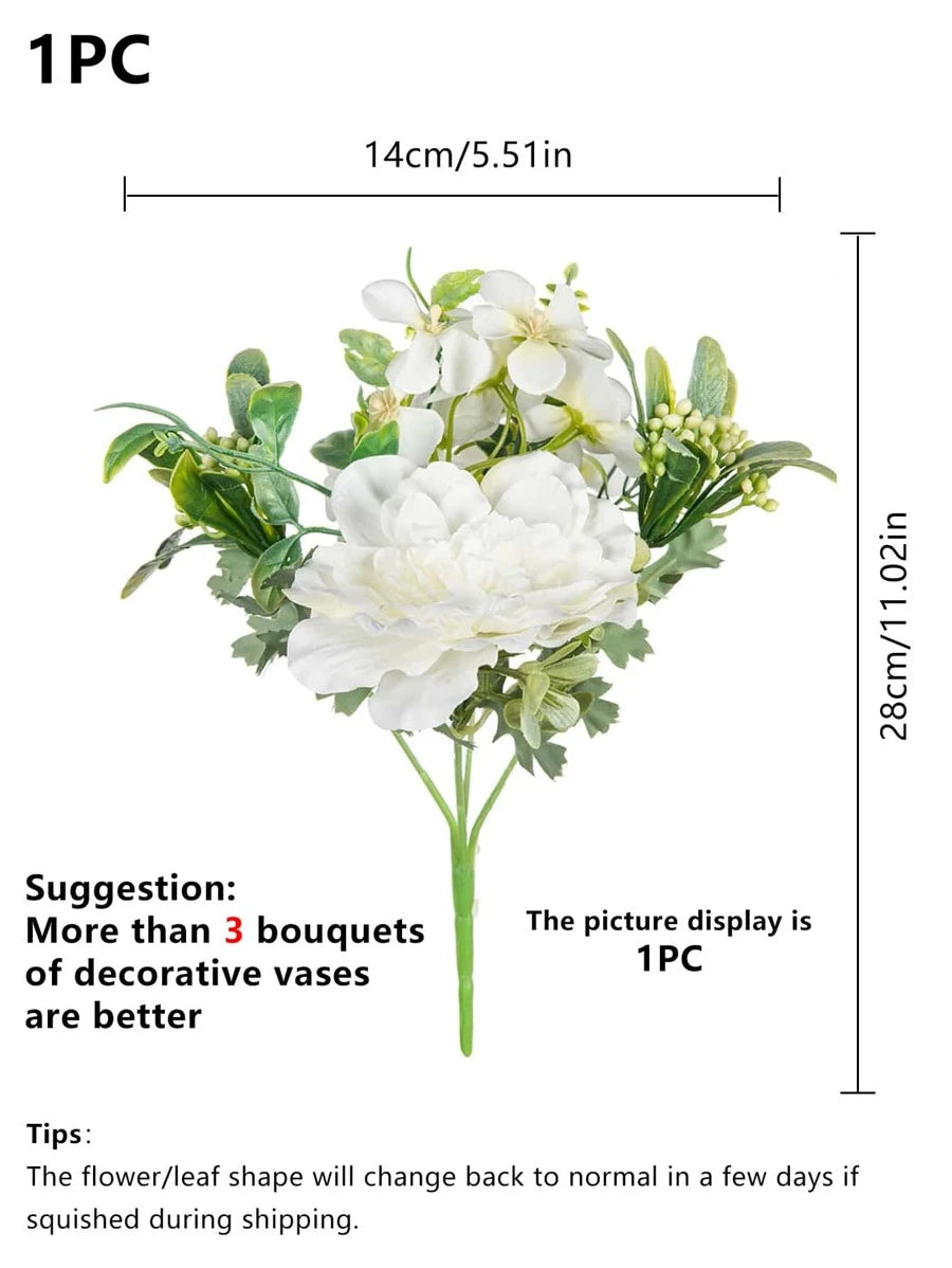 Artificial Peony Bouquet- 1 Bunch