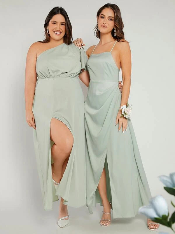 Satin Bridesmaid Dress- 2 Colours