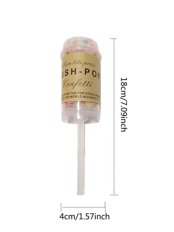 Push- Pop Confetti Thrower- 2 Pack