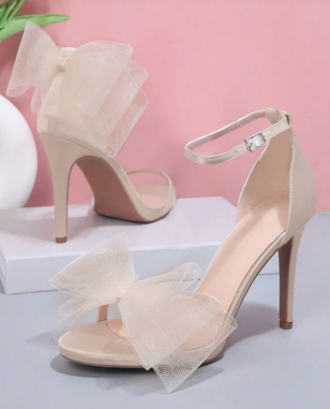 Nude bow shoes outlet