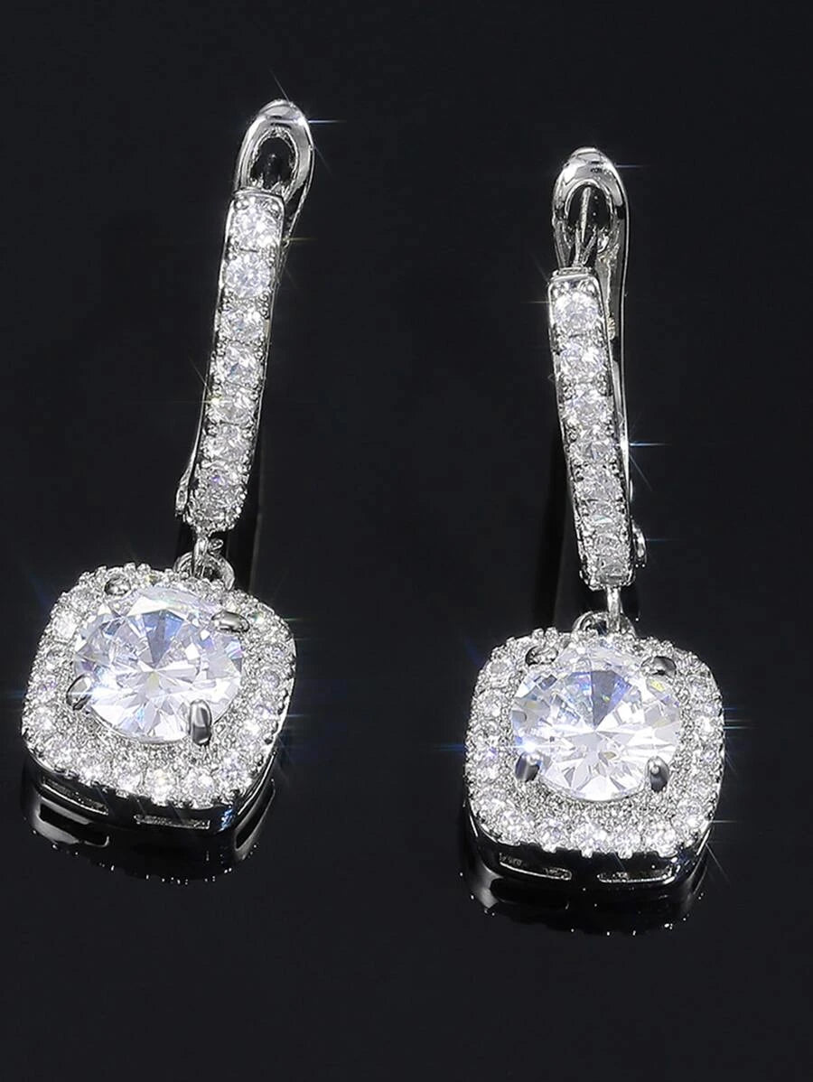 Cubic Zirconia Drop Earrings