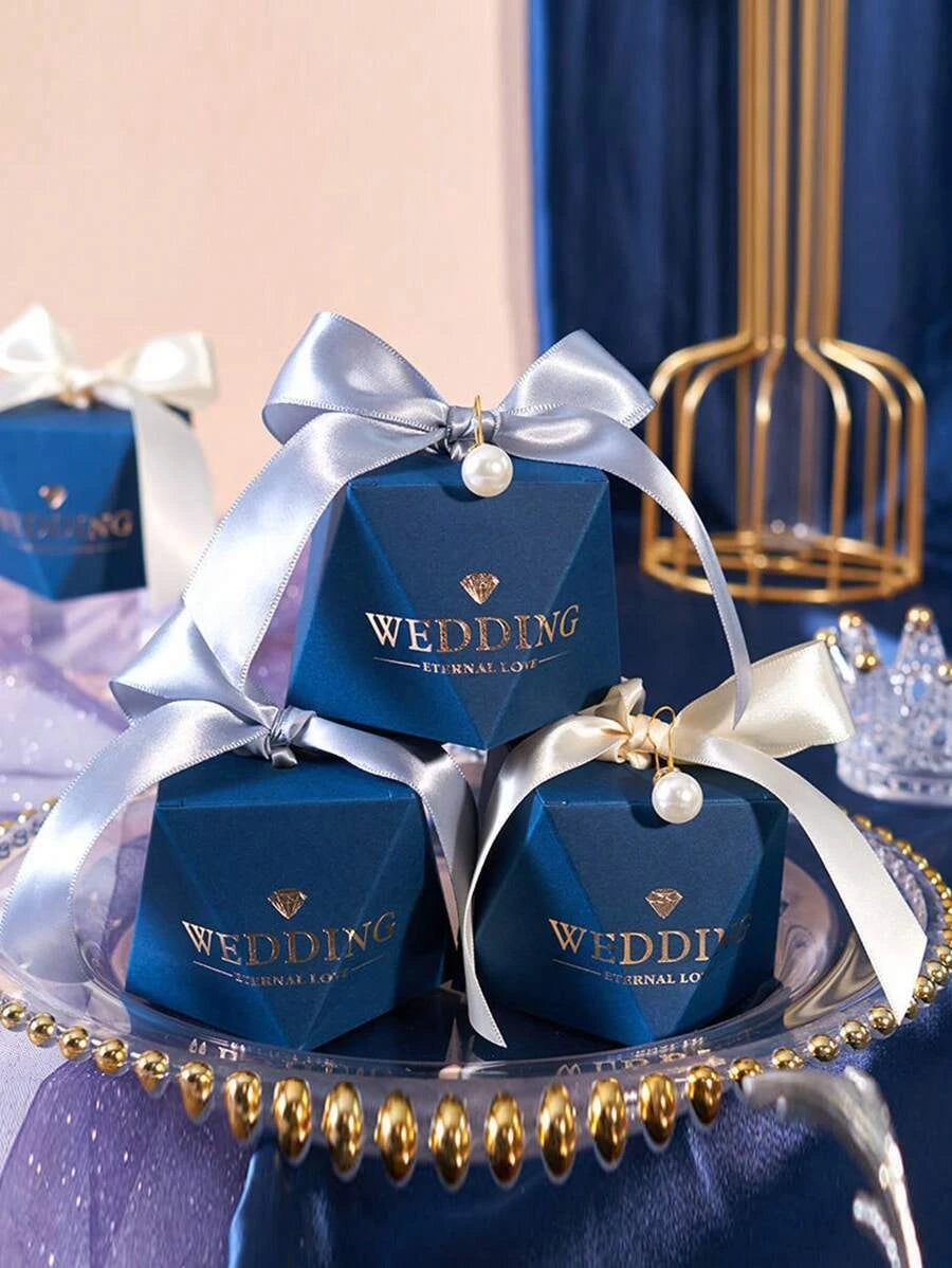 5pc Wedding Favours (Decorative Box, Pearls & Ribbon only)