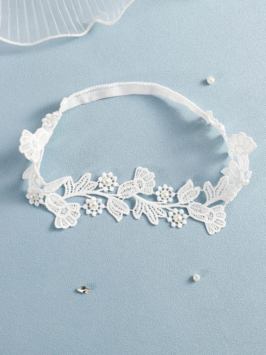 Floral & Pearl Bridal Garter