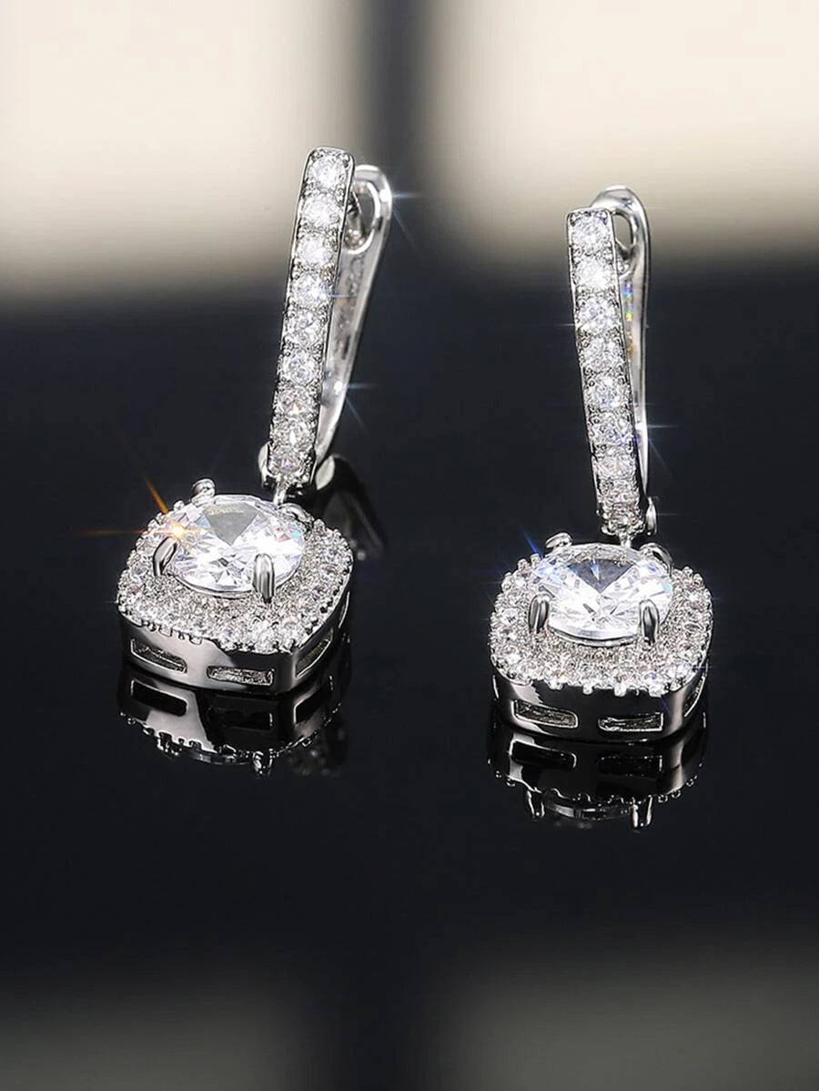 Cubic Zirconia Drop Earrings